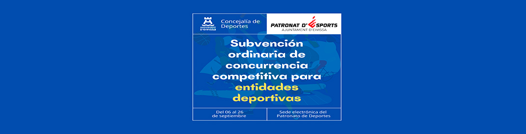 Subvenció ordinària de concurrència competitiva per a entitats esportives.