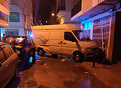 Accident als carrers Vicent Serra i Arquebisbe Cardona Riera