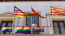 Bandera multicolor