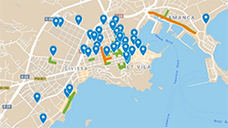 Mapa aparcabicicletes