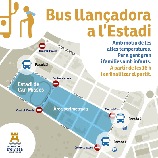 En bus a l'estadi