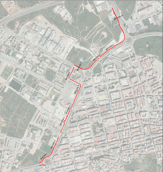 Mapa carril bici E10